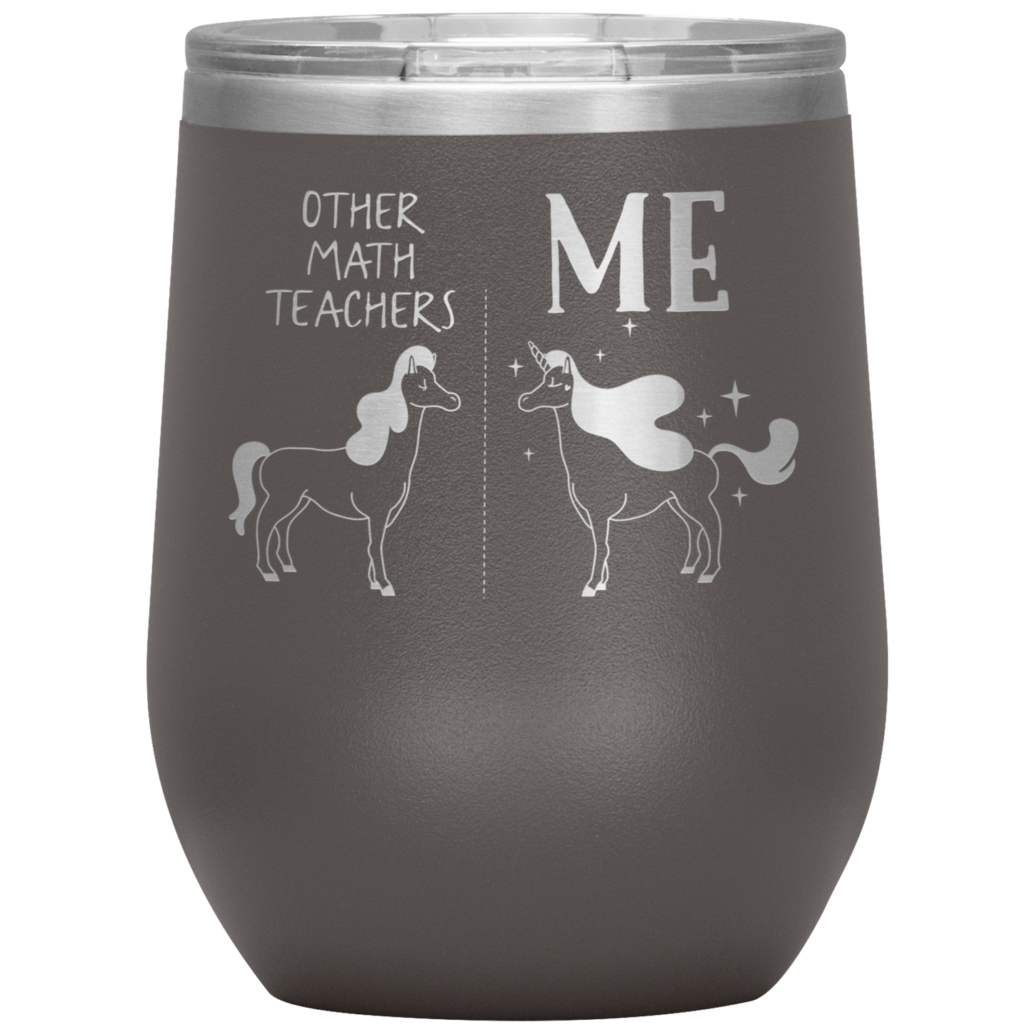 Math Teacher Wine Tumbler, Math Teacher Gifts, Travel Wine Cup, Birthday Gifts for Men and Women