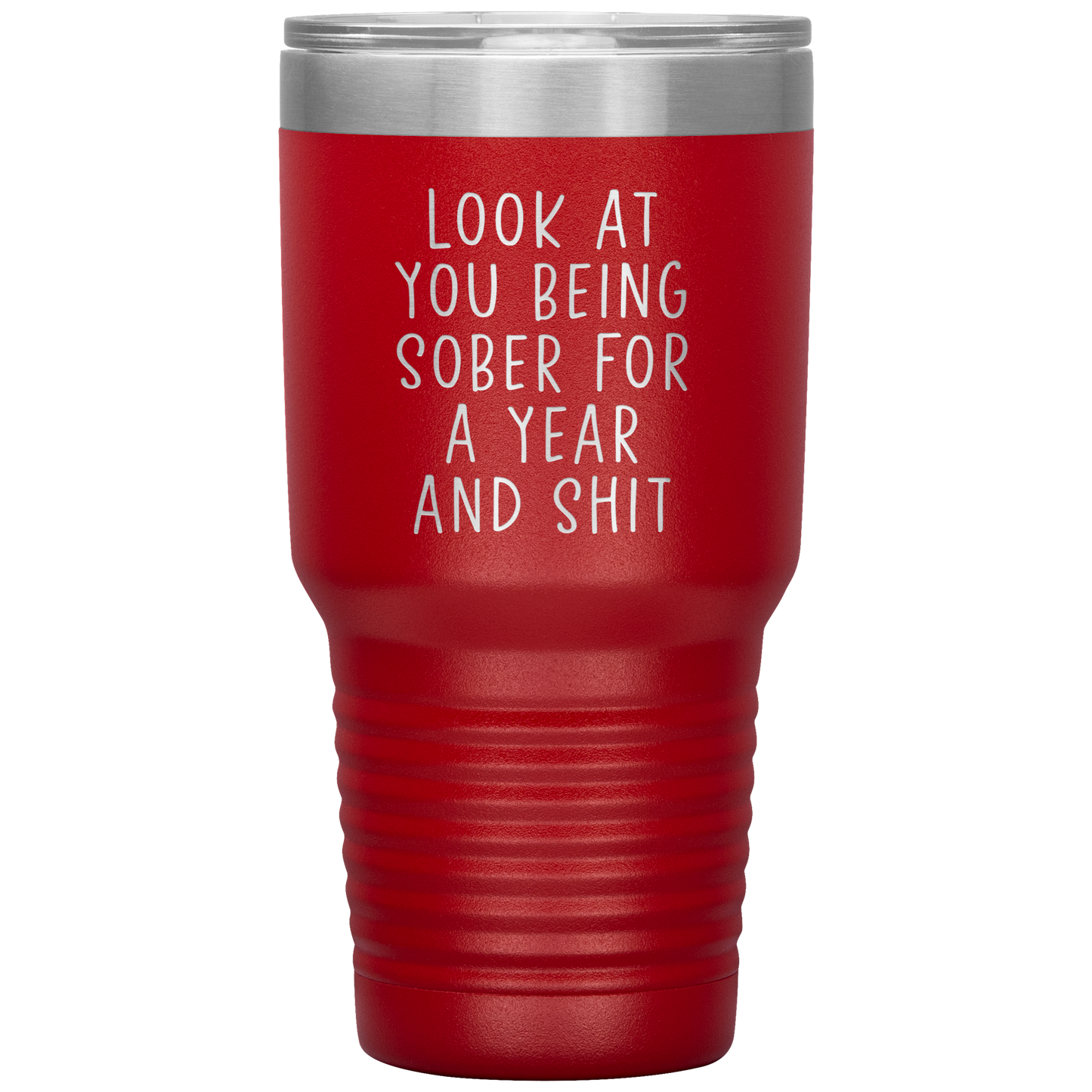 1 Year Sober Tumbler, 1 Year Sober Gifts, 1 Year Sober Coffee Mug, Sobriety Gifts for Men and Women