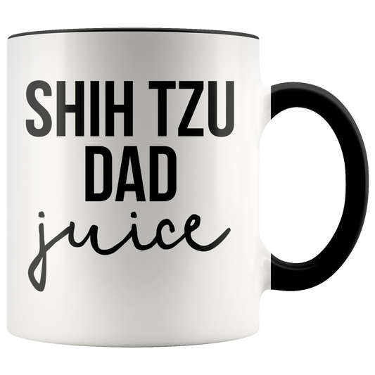 Shih Tzu Dad Gifts, Coffee Mug, Two Tone Accent Cup, Birthday Gift for Men and Women