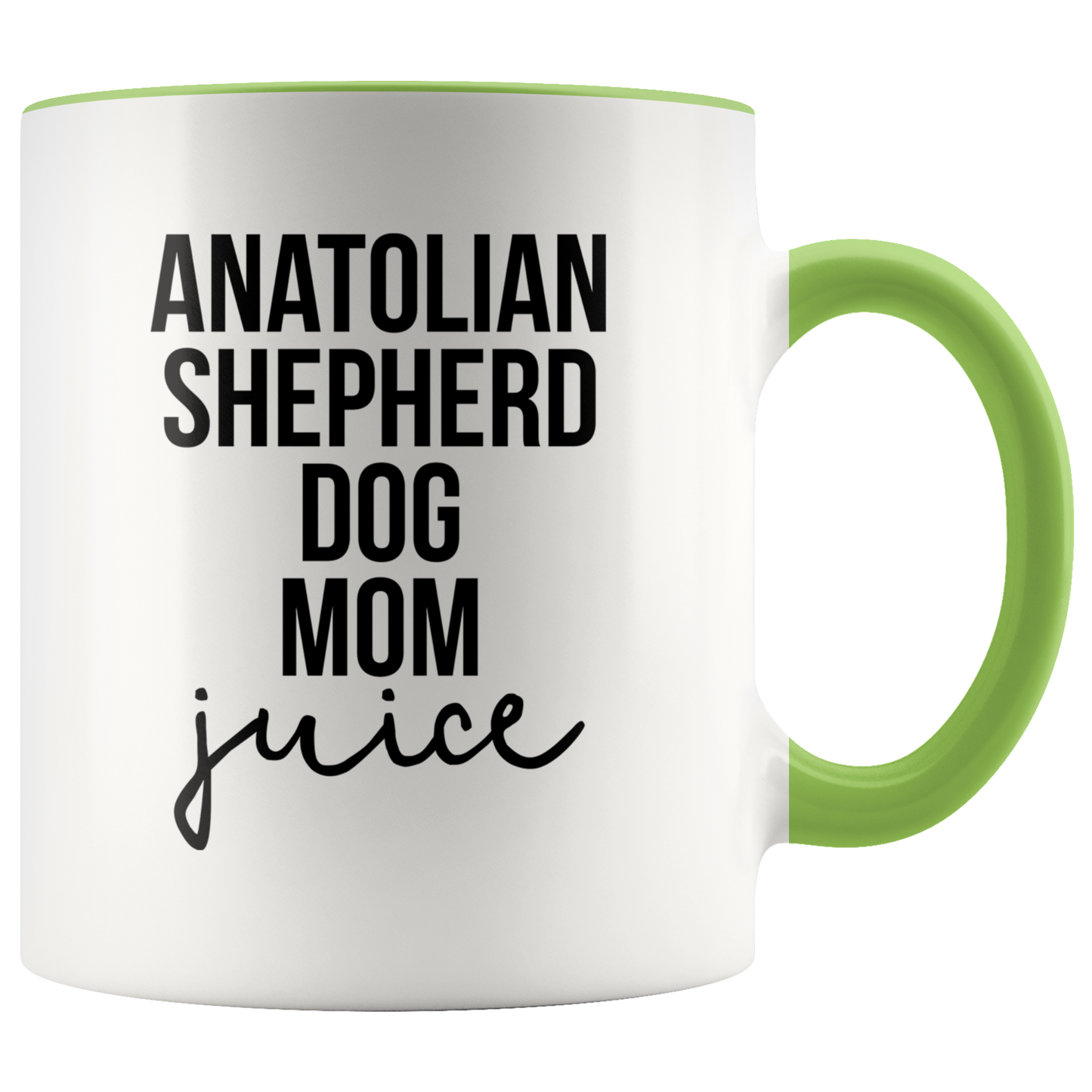 Anatolian Shepherd Dog Mom Gifts, Coffee Mug, Two Tone Accent Cup, Birthday Gift for Men and Women