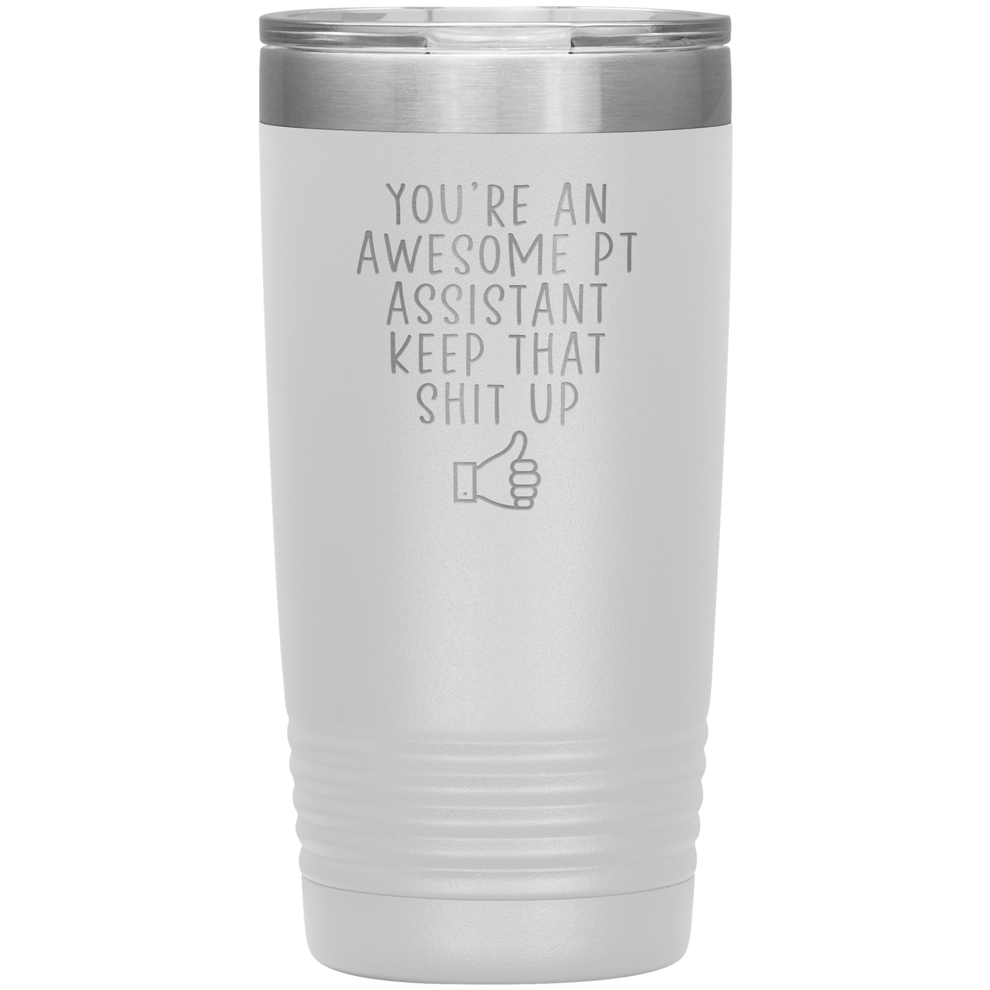 PT Assistente Tumbler, PT Assistente Presentes, Travel Coffee Mug, Birthday Gifts para Homens e Mulheres