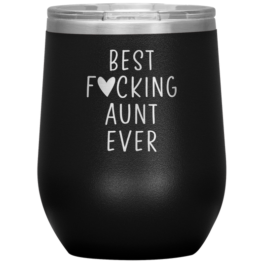 Aunt Wine Tumbler, Aunt Gifts, Travel Wine Cup, Birthday Gifts for Men and Women