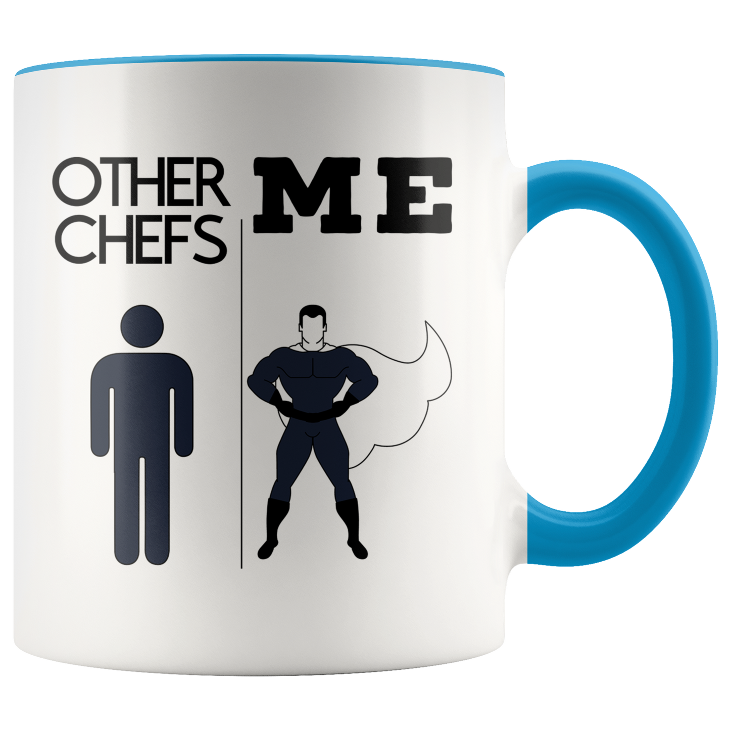 Chef Gifts, Funny Coffee Mug, Appreciation Two Tone Accent Cup, Birthday Gift for Men and Women