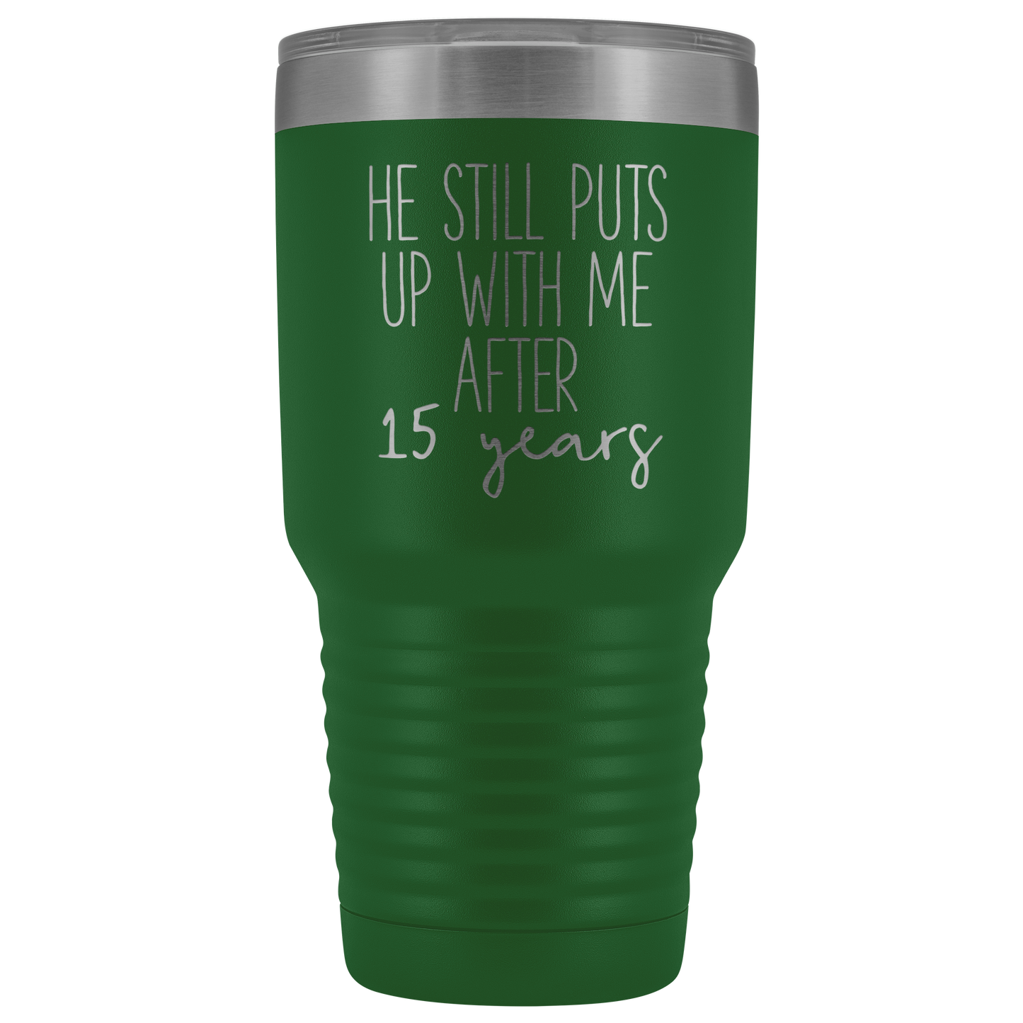 15o Anniversario Tazza, 15o Anniversario Regalo per Moglie, 15o Anniversario per Moglie, 15 Anni Anniversario Regalo per Moglie, Tumbler Mug