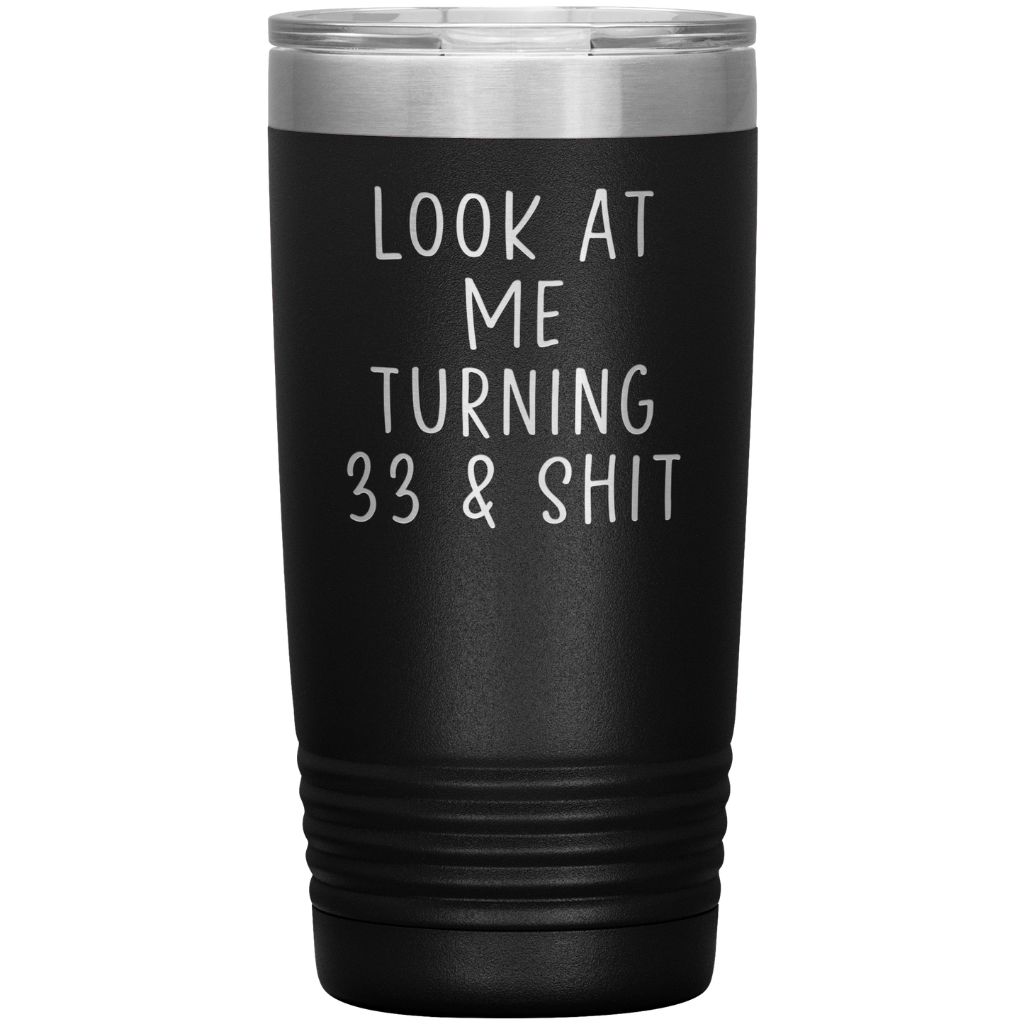 33ème anniversaire Tumbler, 33ème anniversaire des cadeaux, Café de voyage, cadeaux d'anniversaire pour hommes et femmes