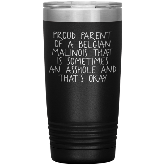 Tumbler malinois belge, cadeaux malinois belges, tasse de café malinois belge, cadeaux d’anniversaire pour hommes et femmes