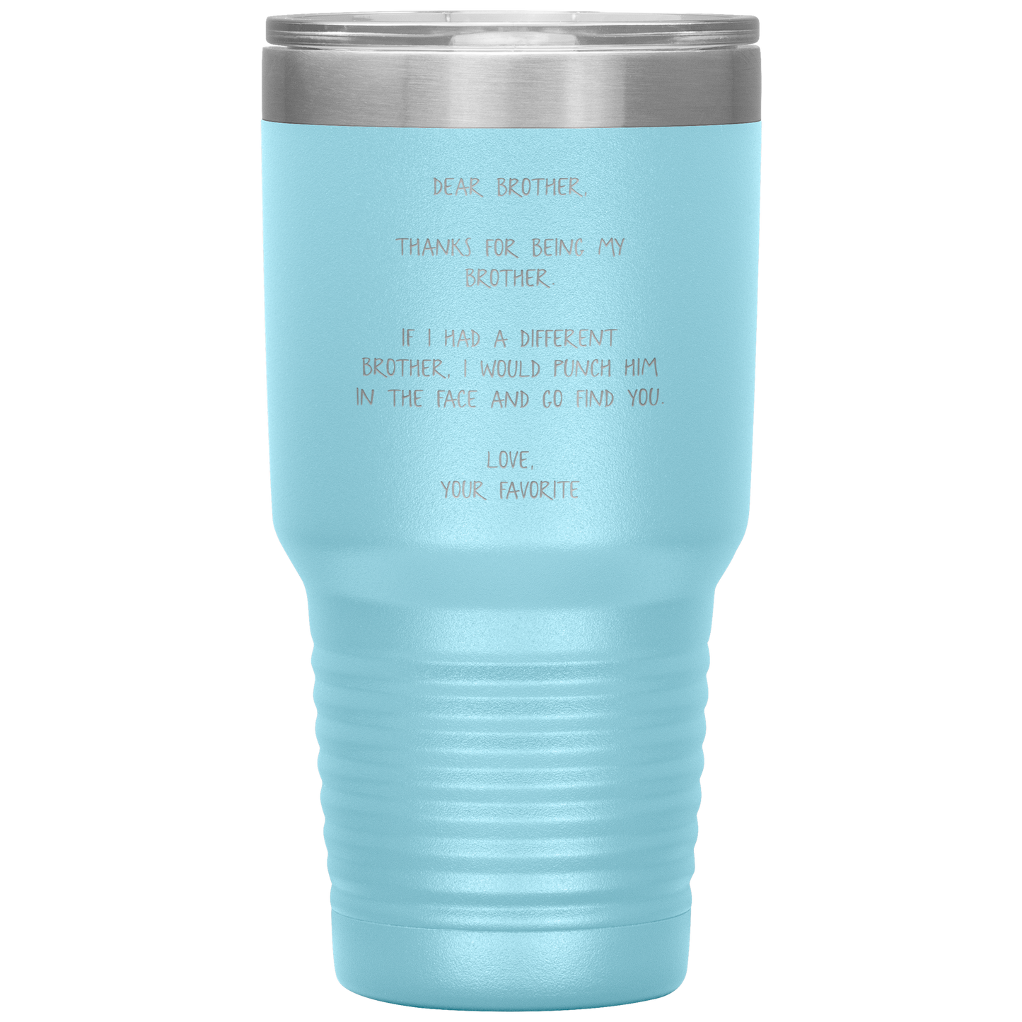 Brother Tumbler, Funny Travel Coffee Mug, Birthday Gifts for Men and Women