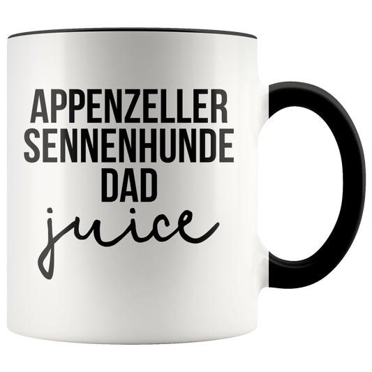 Appenzeller Sennenhunde Dad Gifts, Coffee Mug, Two Tone Accent Cup, Birthday Gift for Men and Women