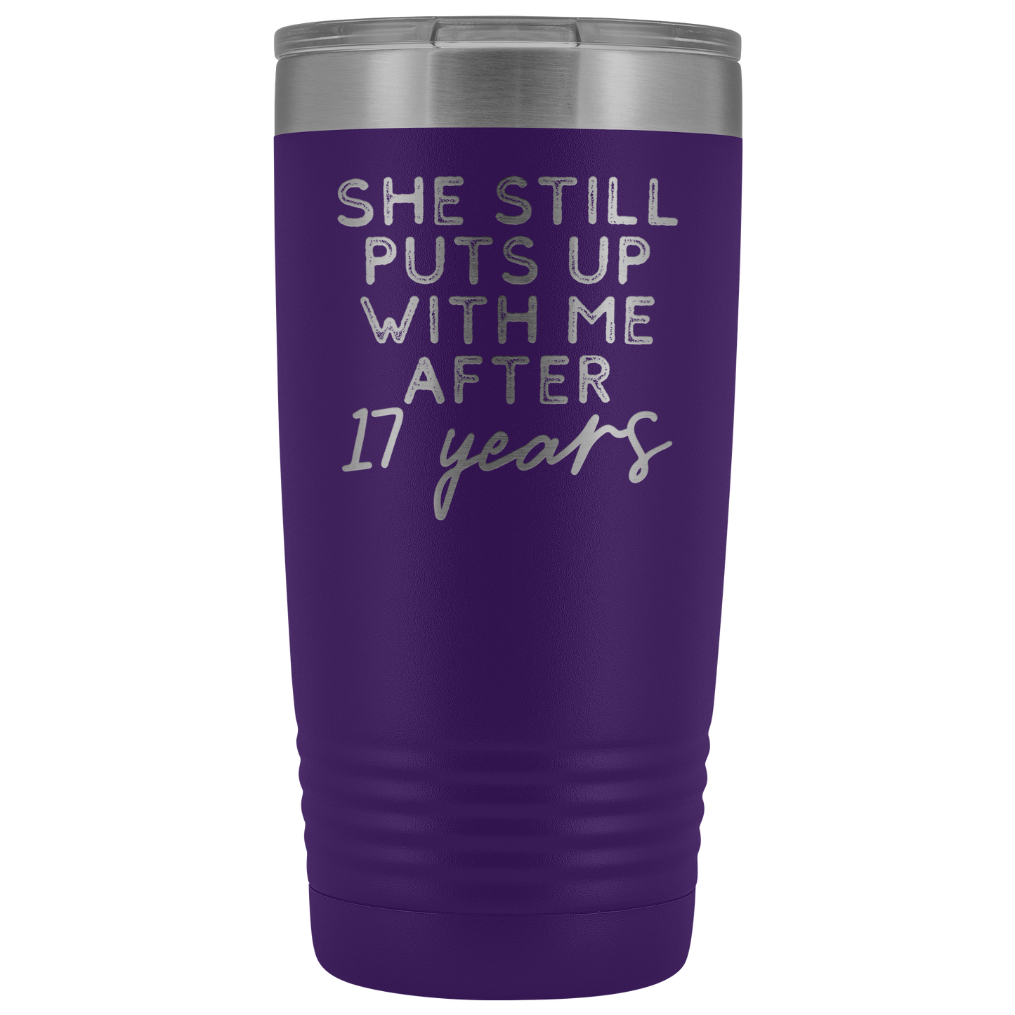 17th Anniversary Gift 17 Year Wedding Anniversary Coffee Mug Funny Husband Tumbler Gifts for Him Anniversary for Men Cup