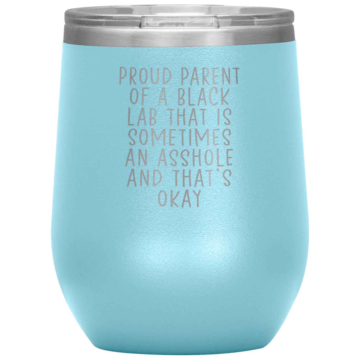 Black Lab Mom Dad Wine Tumbler, Gifts, Travel Wine Cup, Birthday Gifts for Men and Women