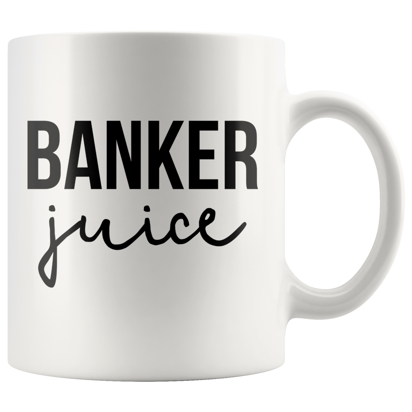 Banker Gifts, Coffee Mug, Two Tone Accent Cup, Birthday Gift for Men and Women