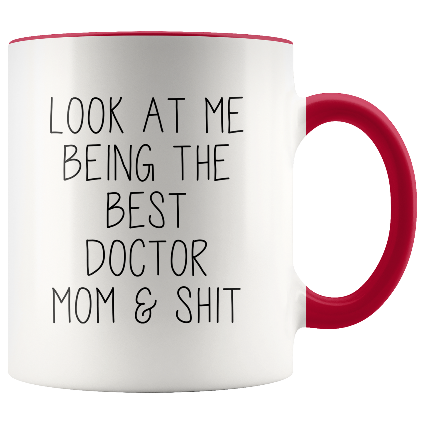 Doctor Mom Gift for Wife, Doctor Mom Gifts, Accent Coffee Mug, Birthday Gifts for Men and Women