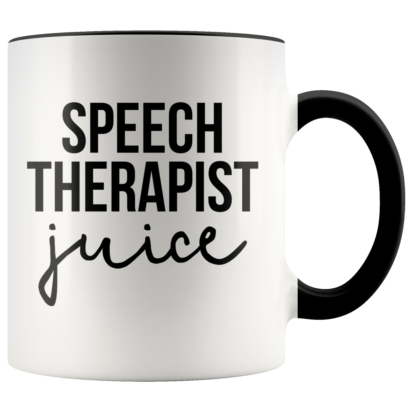 Speech Therapist Gifts, Coffee Mug, Two Tone Accent Cup, Birthday Gift for Men and Women