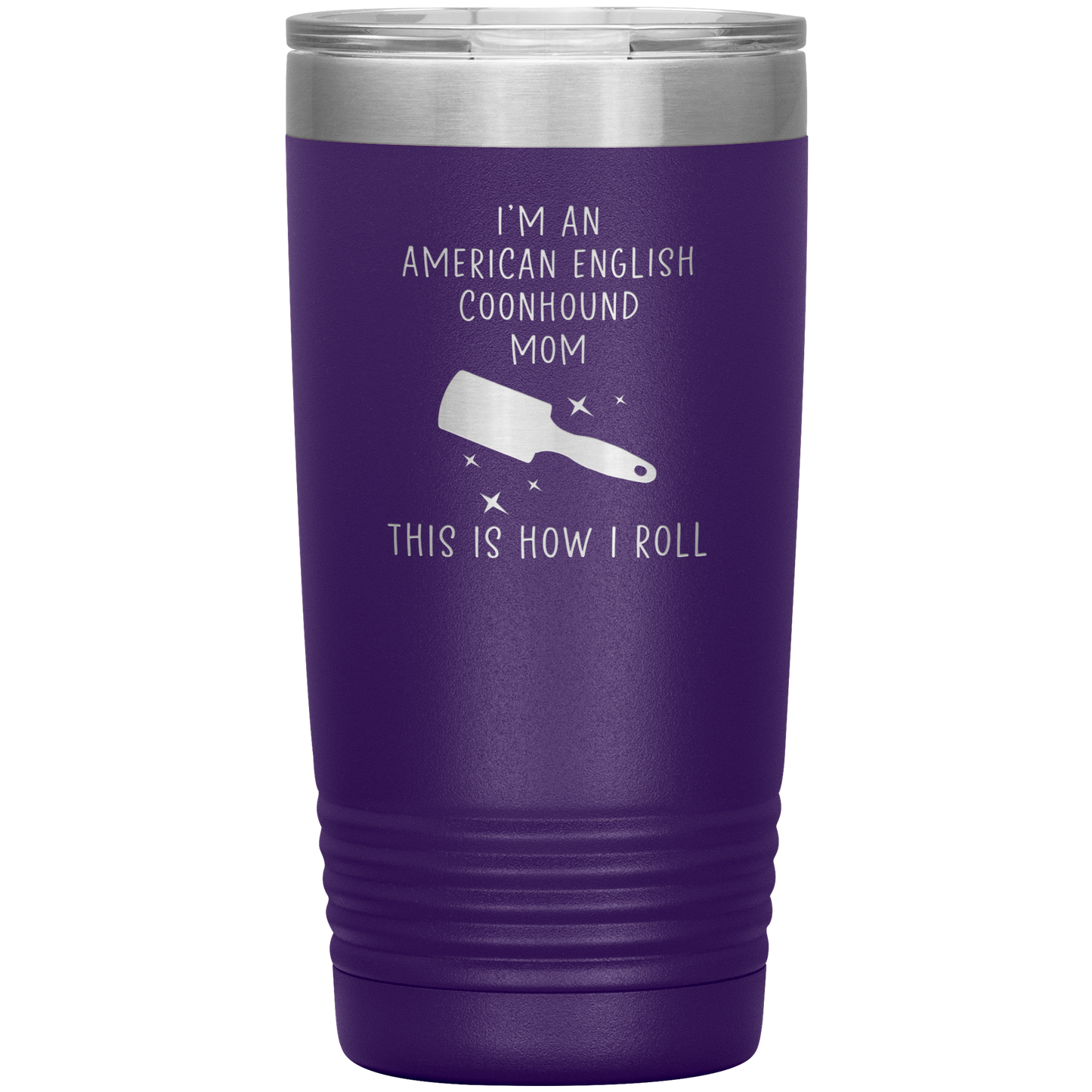 American English Coonhound Mom Tumbler, Funny Travel Coffee Mug, Birthday Gifts for Men and Women