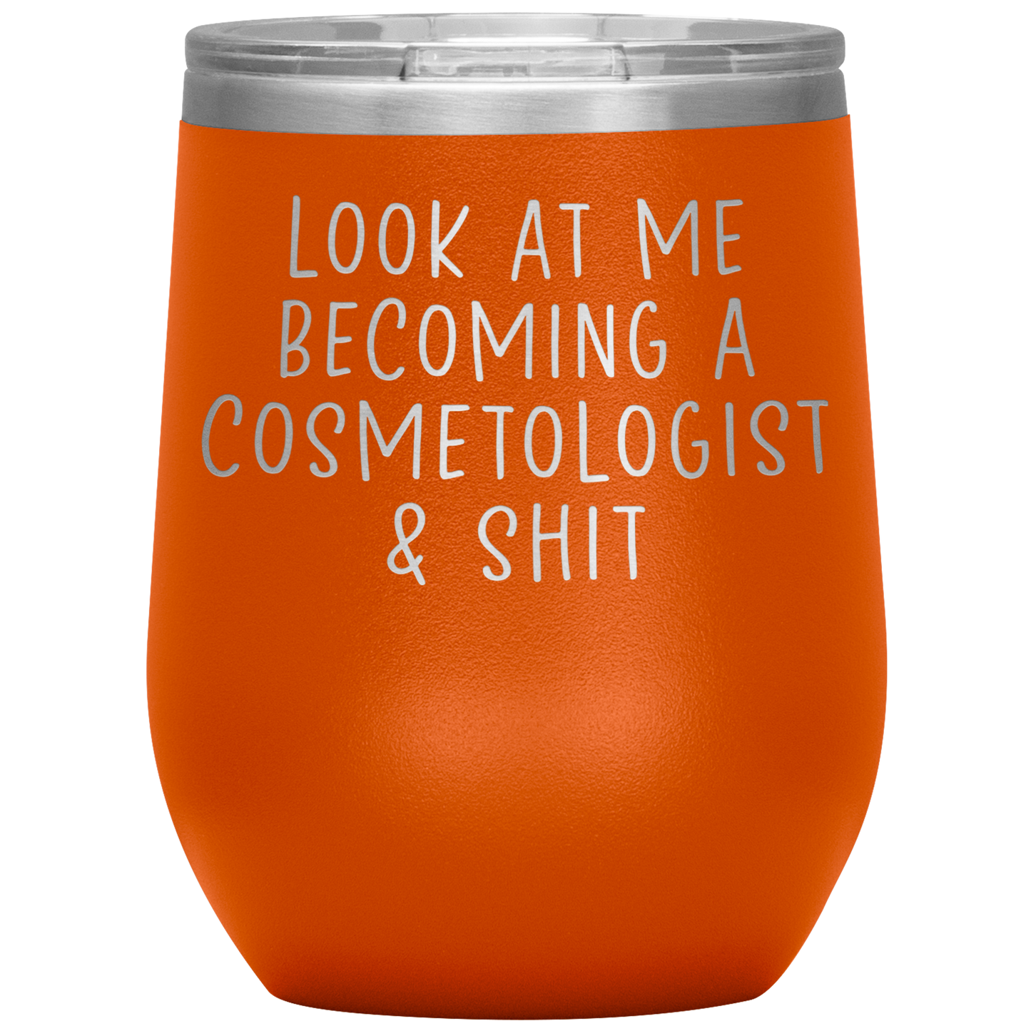 Cosmetologist Wine Tumbler, Cosmetologist Gifts, Travel Wine Cup, Birthday Gifts for Men and Women