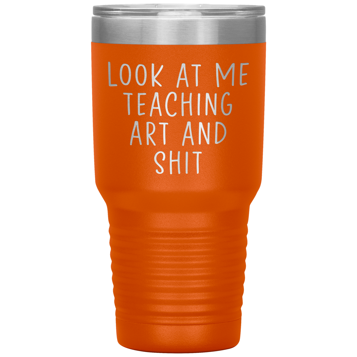 Professeur d’art Tumbler, Cadeaux professeur d’art, tasse de café de voyage, cadeaux d’anniversaire pour les hommes et les femmes