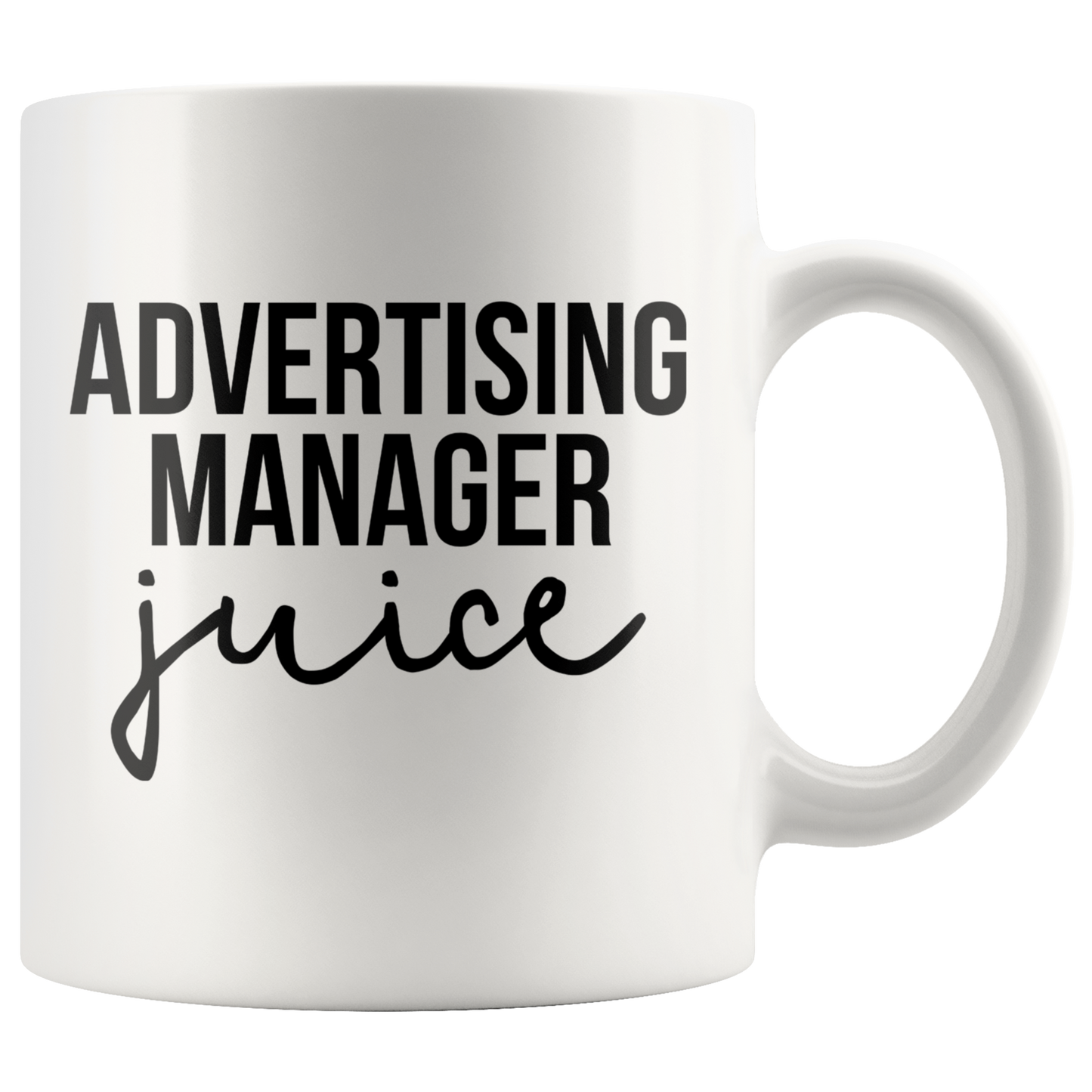 Advertising manager Gifts, Coffee Mug, Two Tone Accent Cup, Birthday Gift for Men and Women