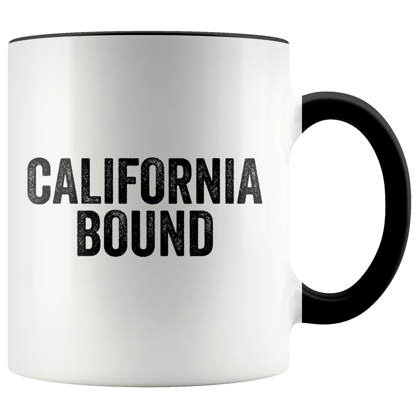 Moving to California Gifts, Coffee Mug, Two Tone Accent Cup, Birthday Gift for Men and Women