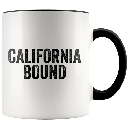 Moving to California Gifts, Coffee Mug, Two Tone Accent Cup, Birthday Gift for Men and Women