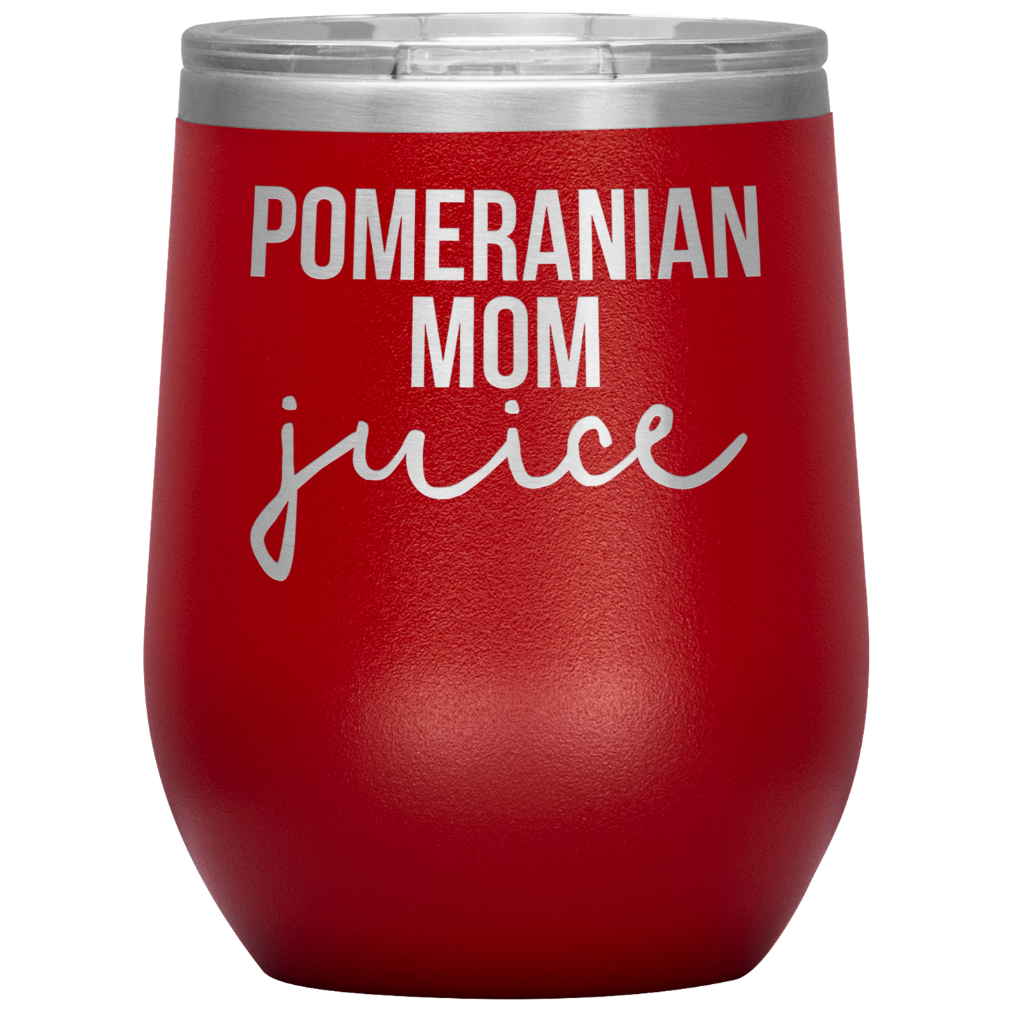 Pomeranian Maman vin Tumbler, Pomeranian maman cadeaux, voyage Vin Tasse, Cadeaux D'anniversaire pour hommes et femmes