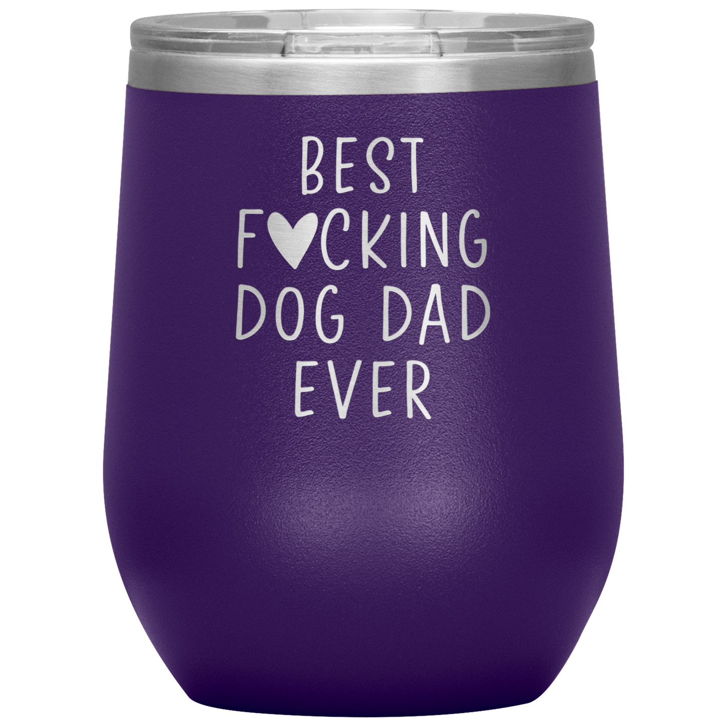 Dog Dad Wine Tumbler, Dog Dad Gifts, Travel Wine Cup, Birthday Gifts for Men and Women