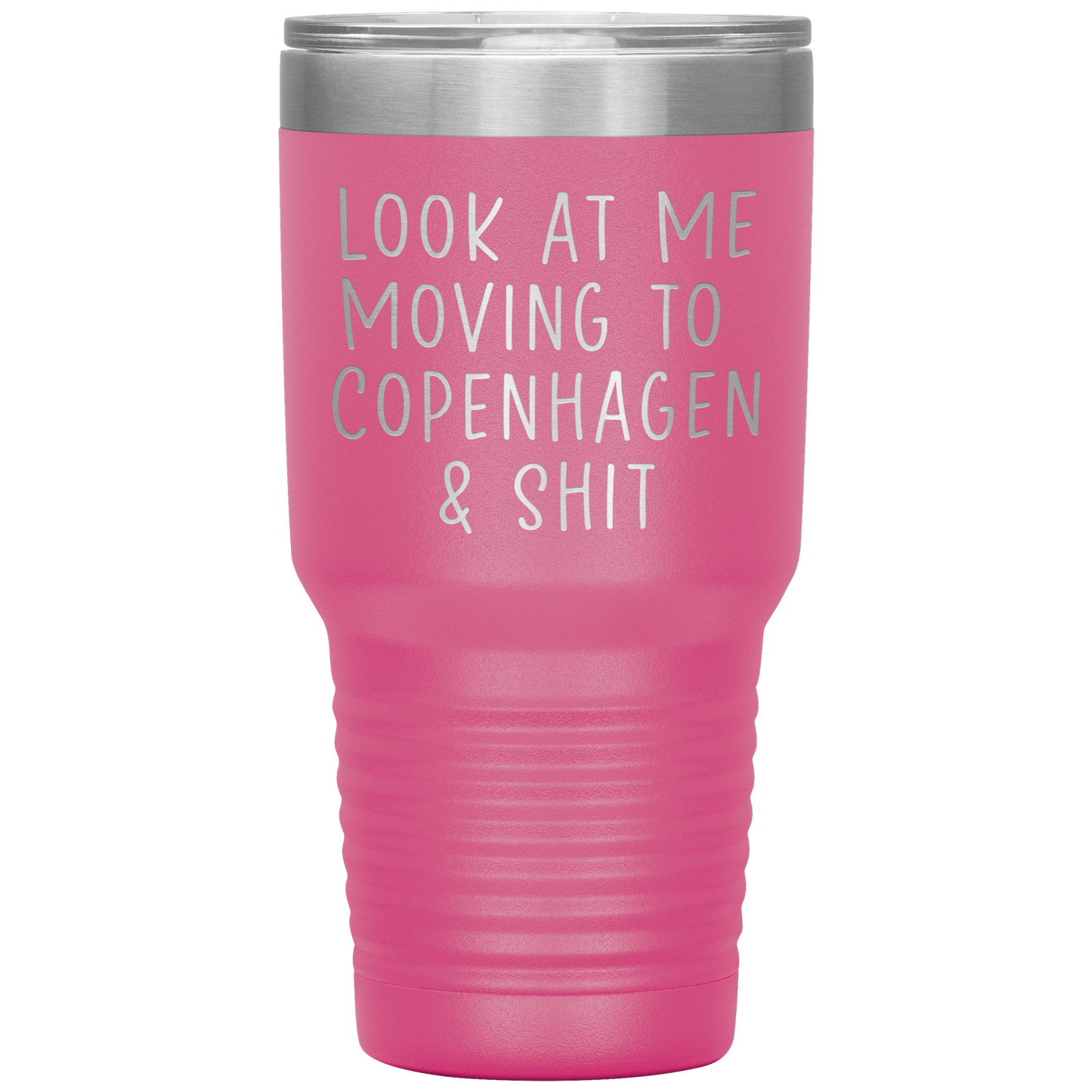 Moving to Copenhagen Denmark Tumbler, Funny Travel Coffee Mug, Birthday Gifts for Men and Women