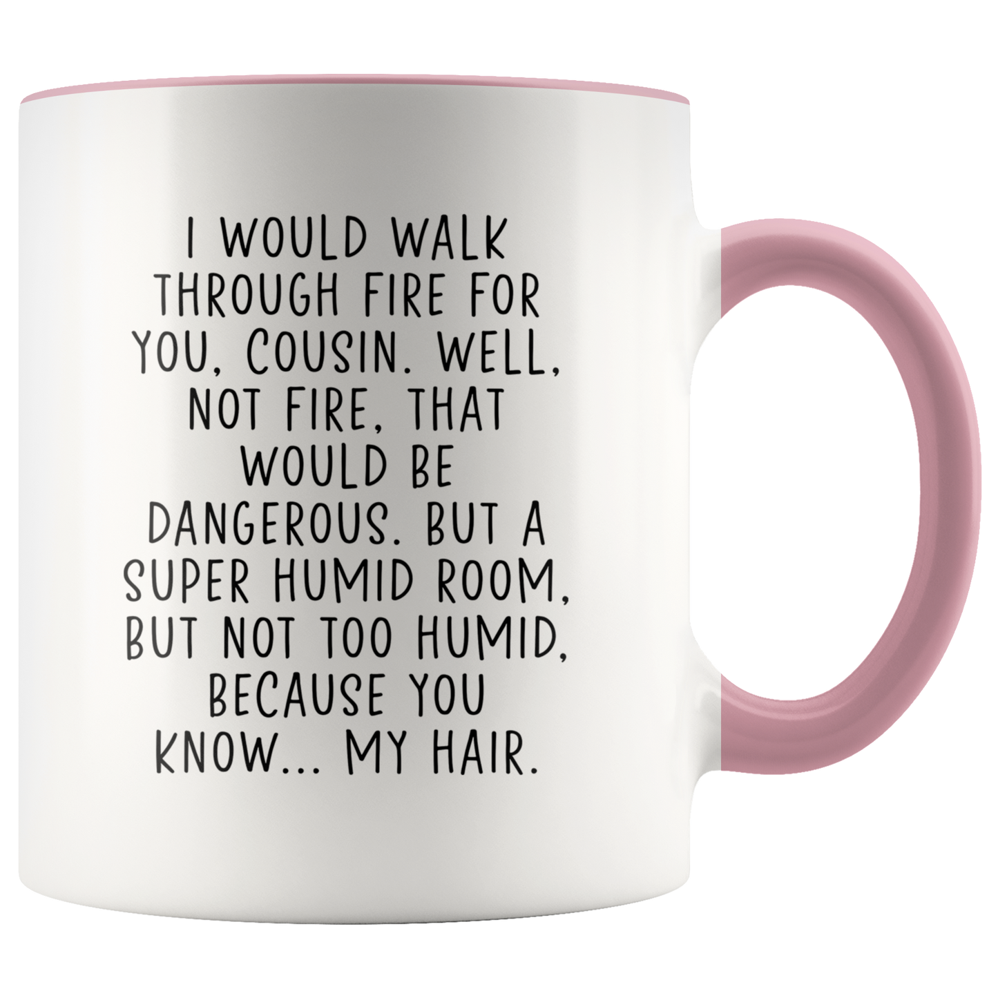 Cousin Gifts, Coffee Mug, Two Tone Accent Cup, Birthday Gift for Men and Women