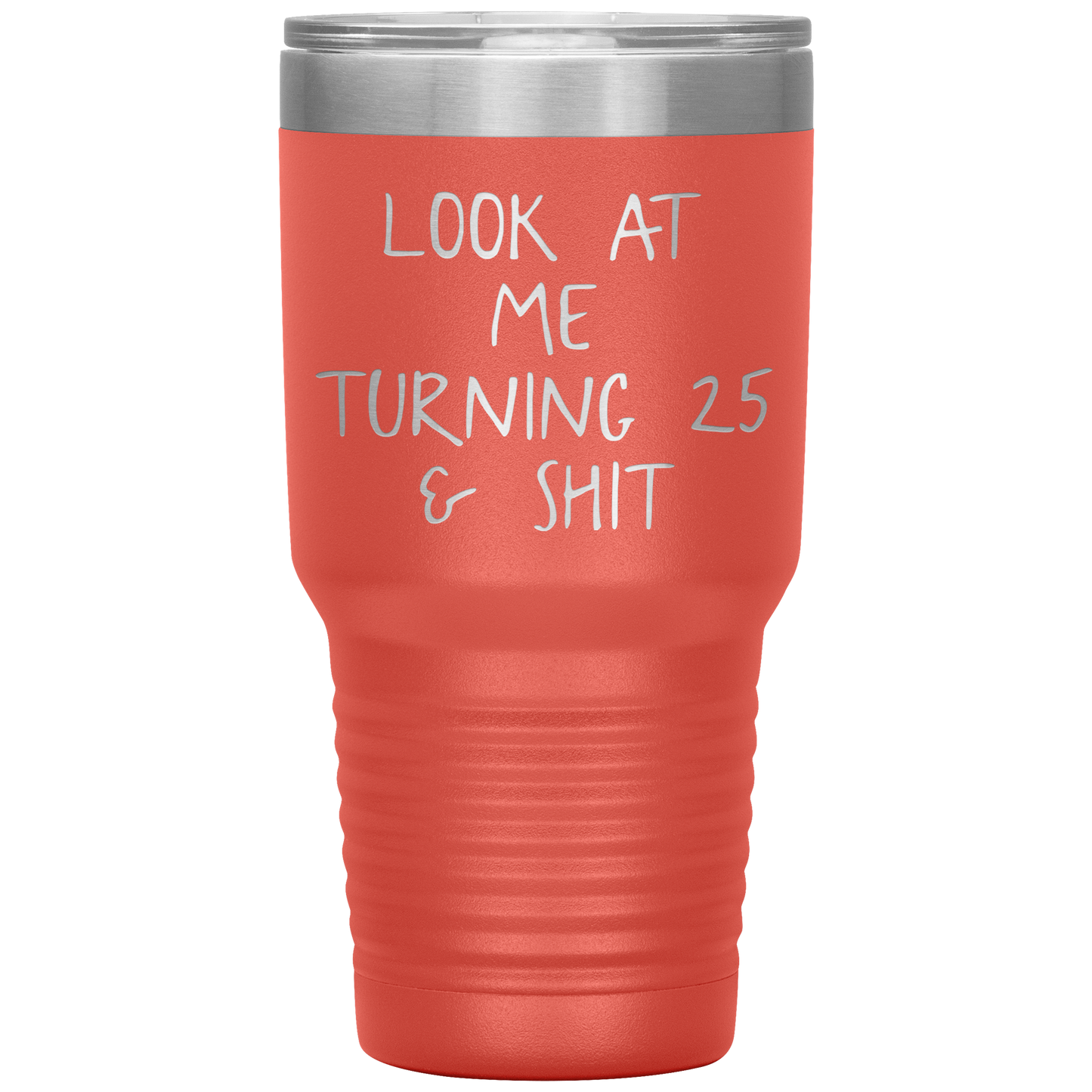 25th Birthday Tumbler, 25th Birthday Gifts, Travel Coffee Mug, Birthday Gifts for Men and Women