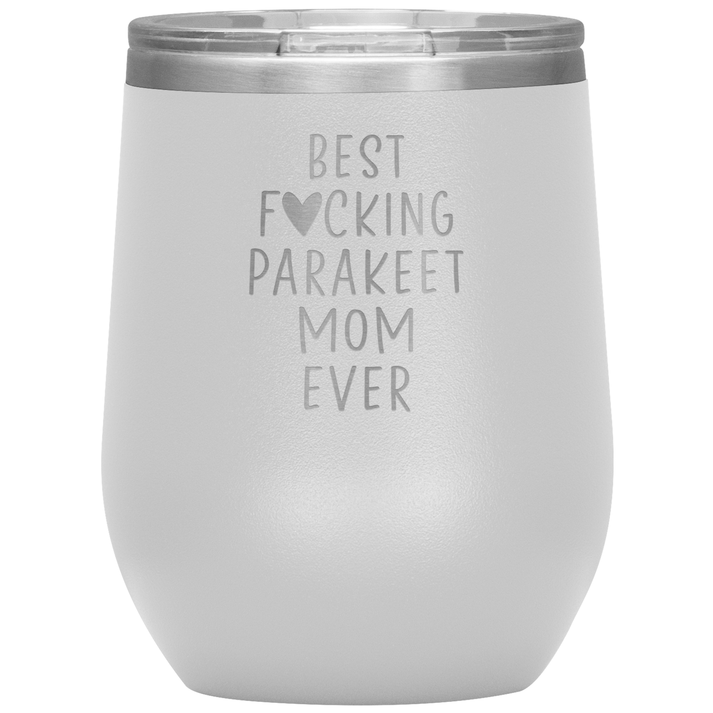 Parakeet Mom Wine Tumbler, Parakeet Mom Gifts, Travel Wine Cup, Birthday Gifts for Men and Women