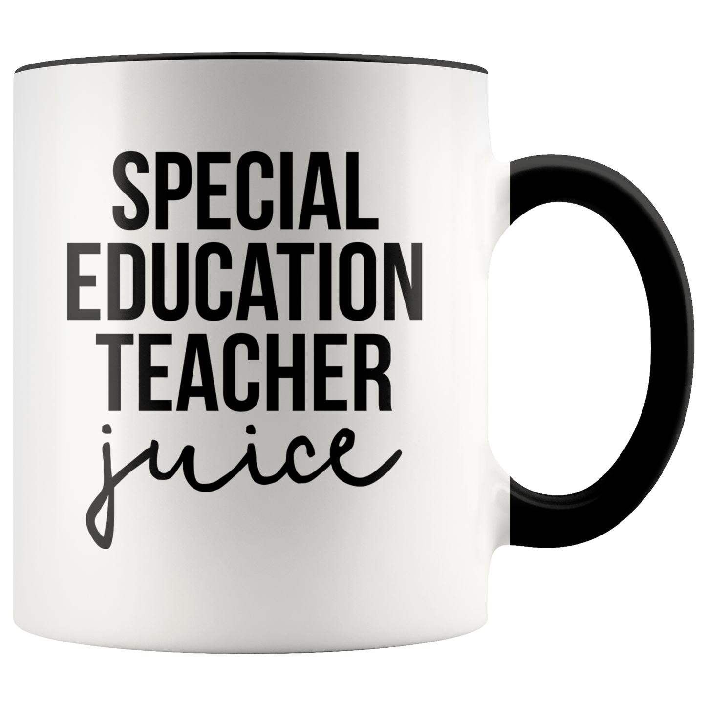 Special Education Teacher Gifts, Coffee Mug, Two Tone Accent Cup, Birthday Gift for Men and Women