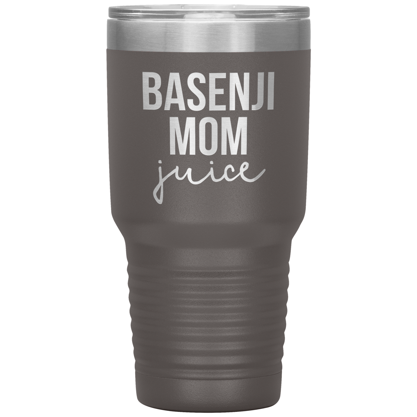 Basenji Mom Tumbler, Funny Travel Coffee Mug, Birthday Gifts for Men and Women