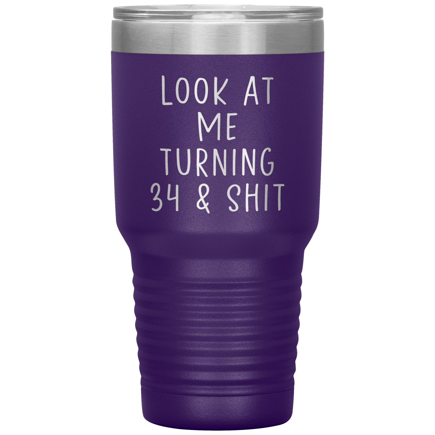 34th Birthday Tumbler, 34th Birthday Gifts, Travel Coffee Mug, Birthday Gifts for Men and Women