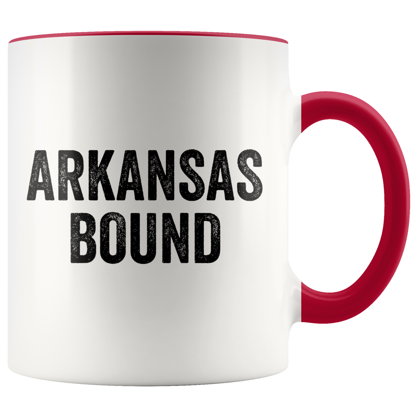 Moving to Arkansas Gifts, Coffee Mug, Two Tone Accent Cup, Birthday Gift for Men and Women