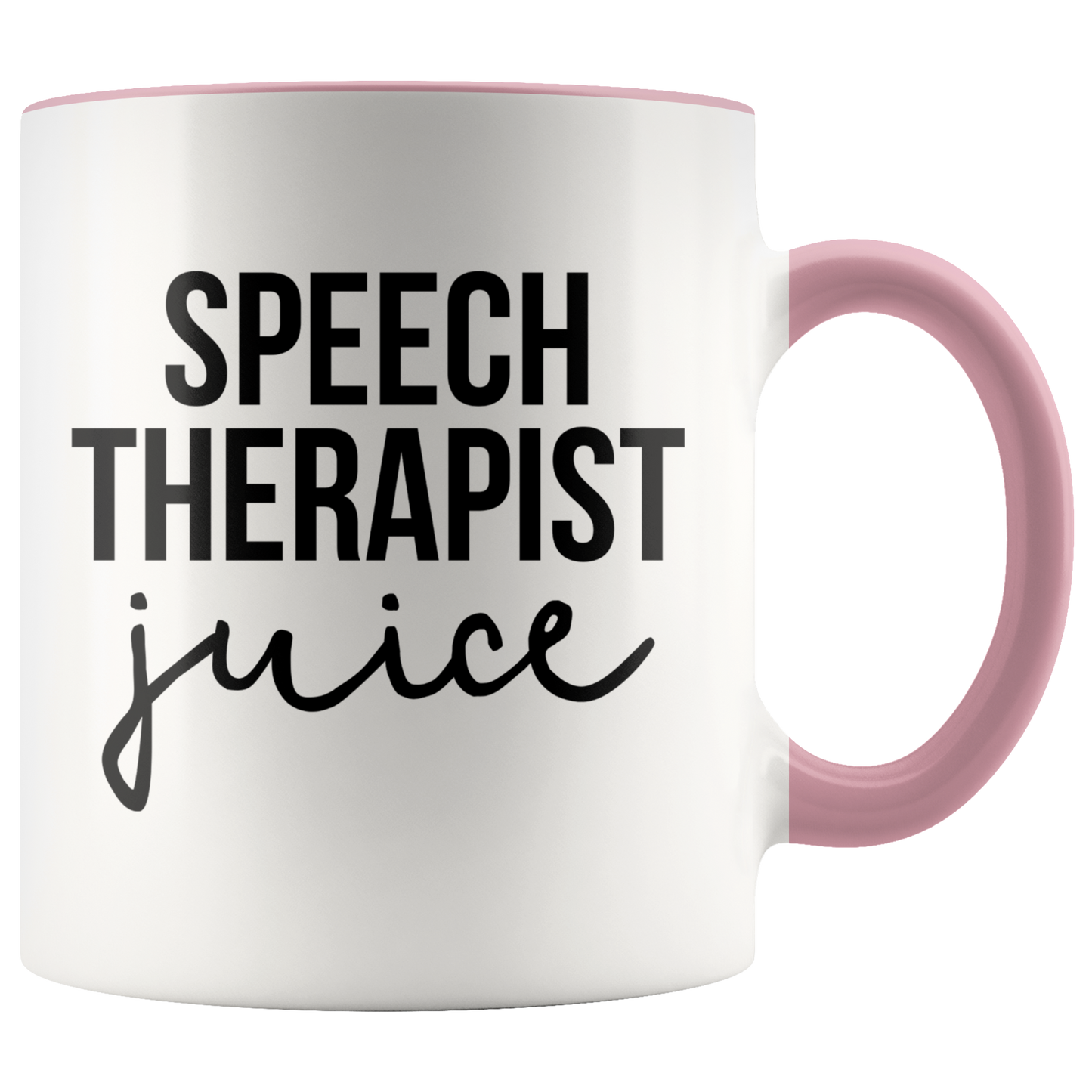 Speech Therapist Gifts, Coffee Mug, Two Tone Accent Cup, Birthday Gift for Men and Women