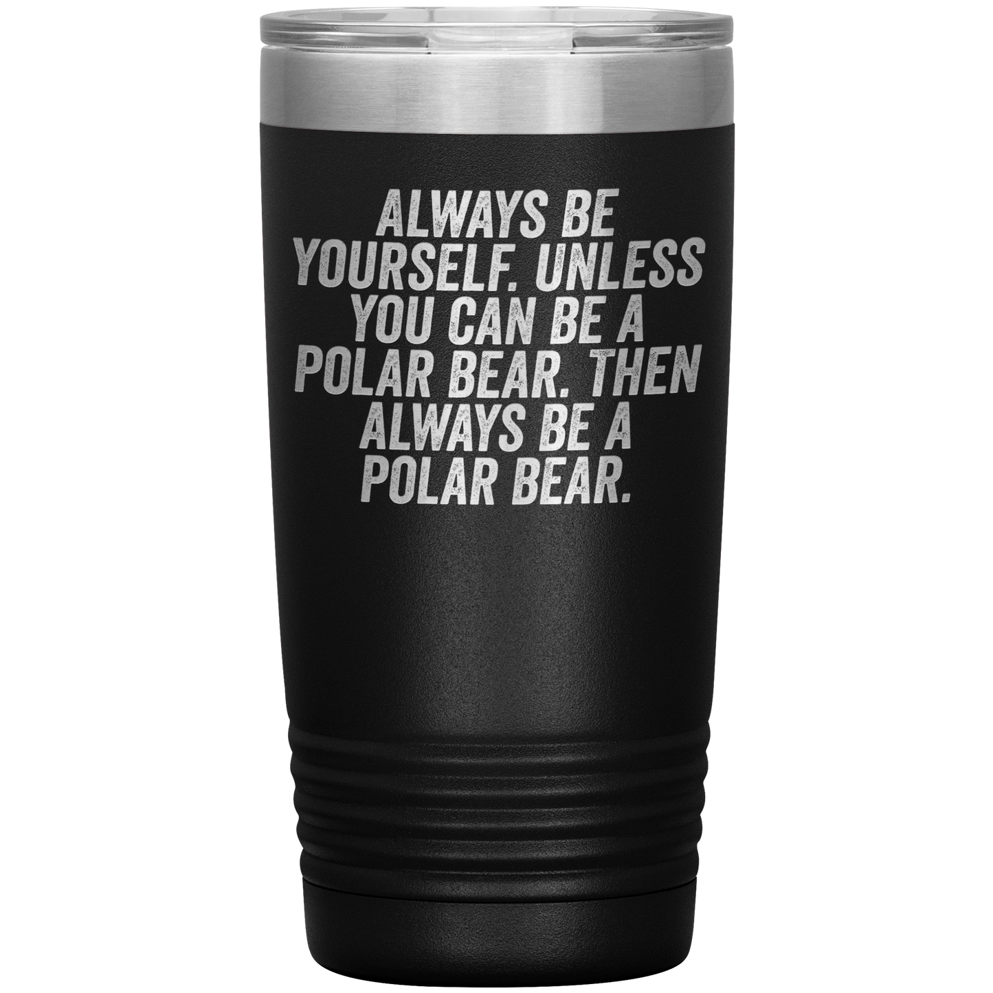 Polar Bear Tumbler, Polar Bear Gifts, Travel Coffee Mug, Birthday Gifts for Men and Women