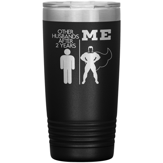 2o Anniversario Tumbler, 2o Anniversario Regali, Tazza Caffè Viaggi, Regali di Compleanno per Uomini e Donne