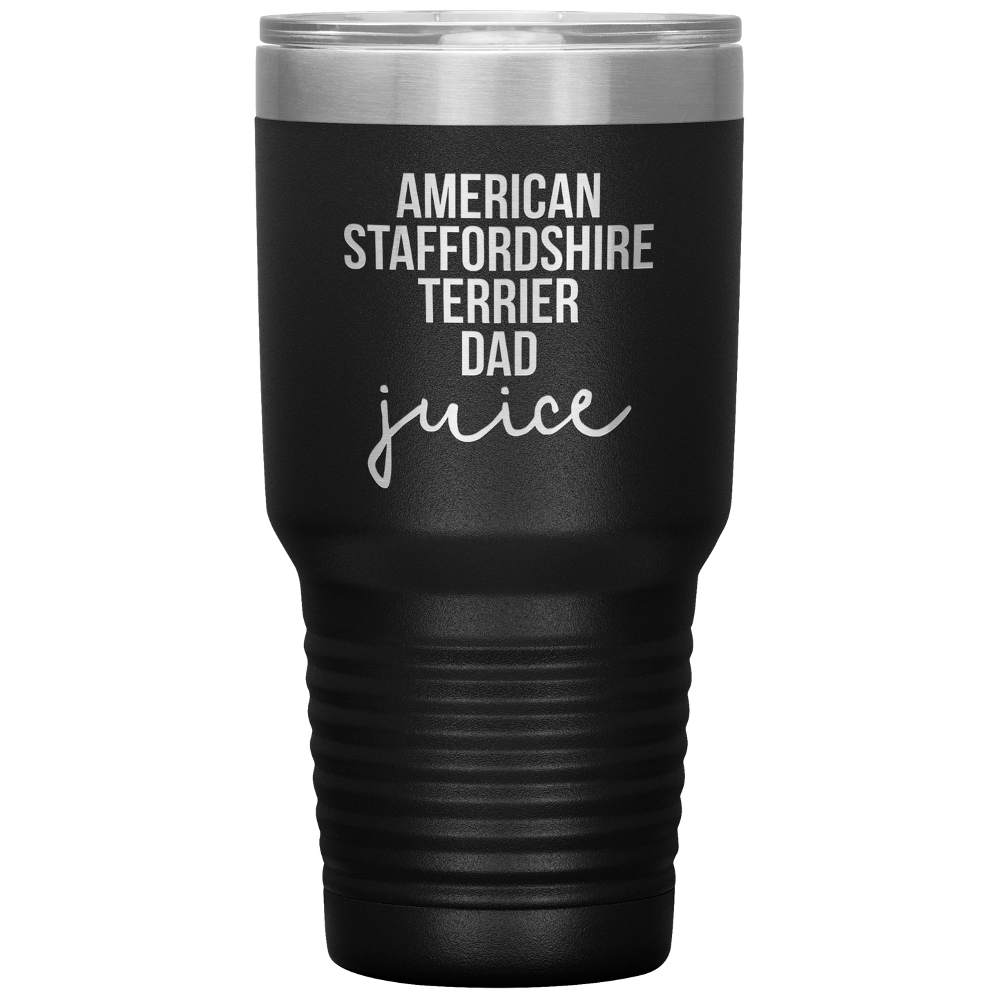 American Staffordshire Terrier Dad Tumbler, Funny Travel Coffee Mug, Birthday Gifts for Men and Women