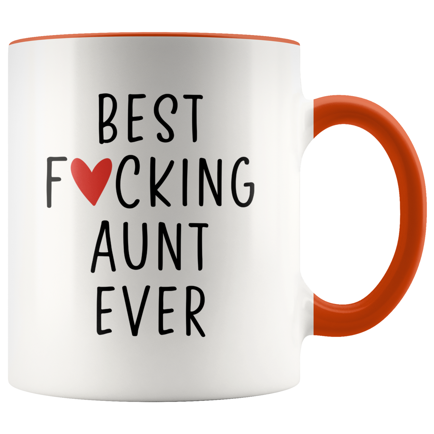 Aunt Gifts, Coffee Mug, Two Tone Accent Cup, Birthday Gift for Men and Women