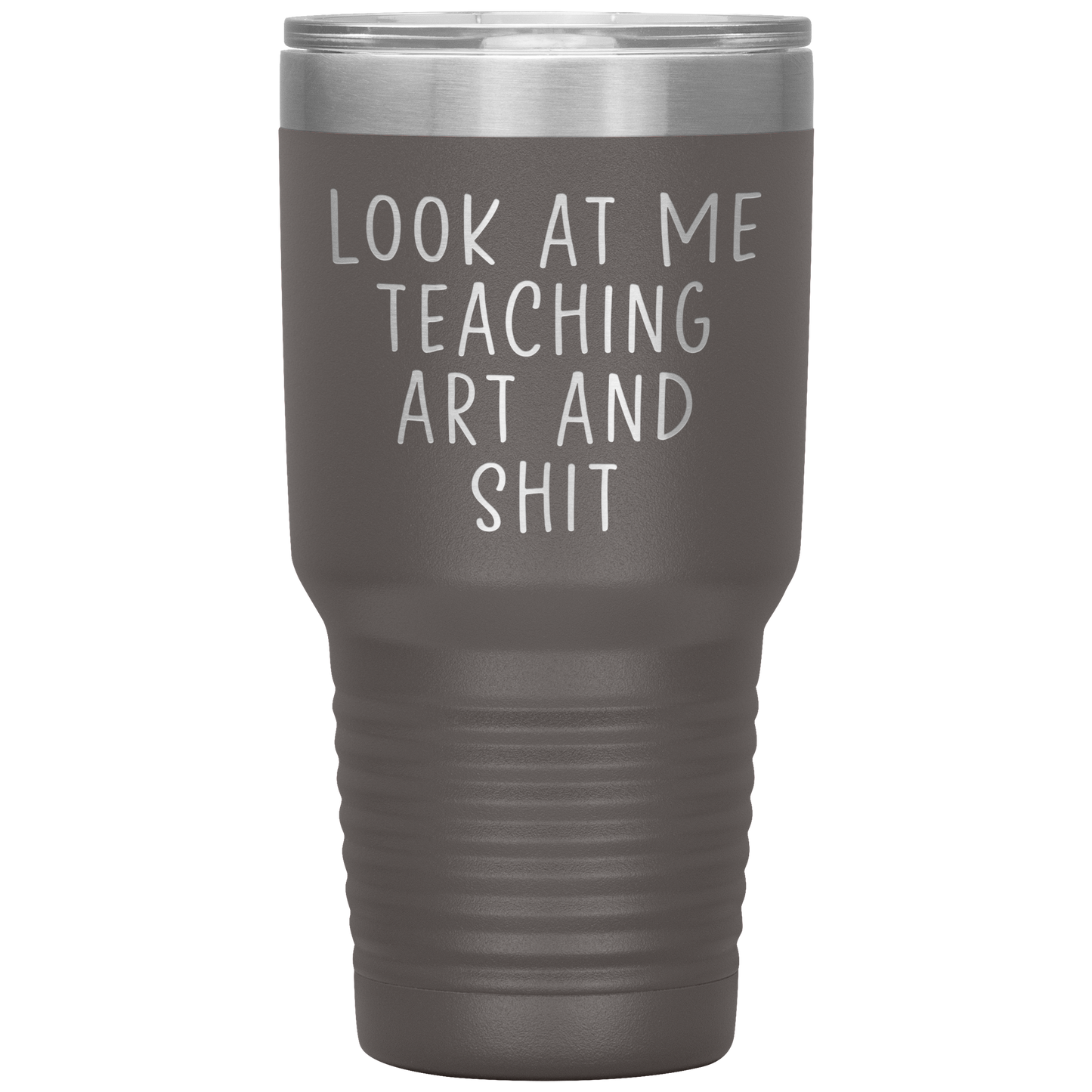 Professeur d’art Tumbler, Cadeaux professeur d’art, tasse de café de voyage, cadeaux d’anniversaire pour les hommes et les femmes