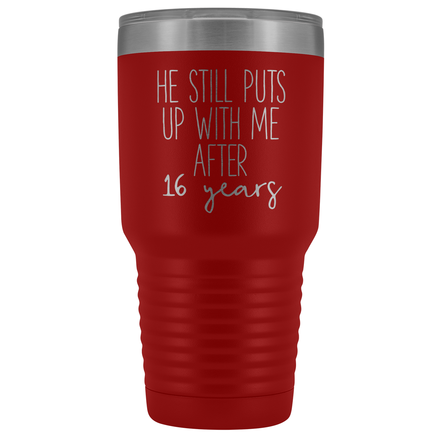 16th Anniversary Gift for Wife, 16th Anniversary Gift for Her, 16 Year Gift for Wife, Tumbler Mug