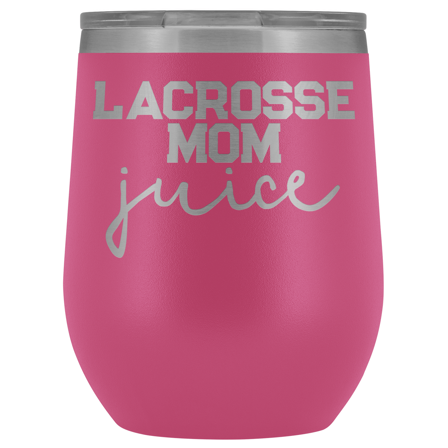 Regali di mamma di lacrosse, bicchiere di vino di mamma di lacrosse, coppa di mamma di lacrosse, regali di compleanno divertenti per uomini e donne