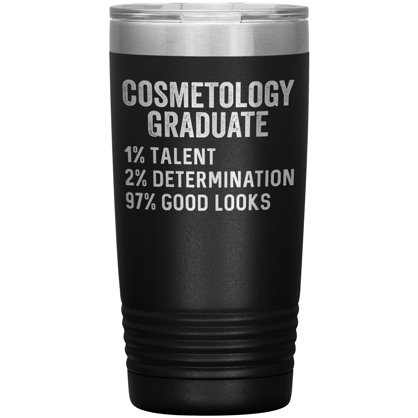 Cosmetology Graduate Tumbler, Funny Cosmetologist Graduation Travel Coffee Mug, Birthday Gifts for Men and Women