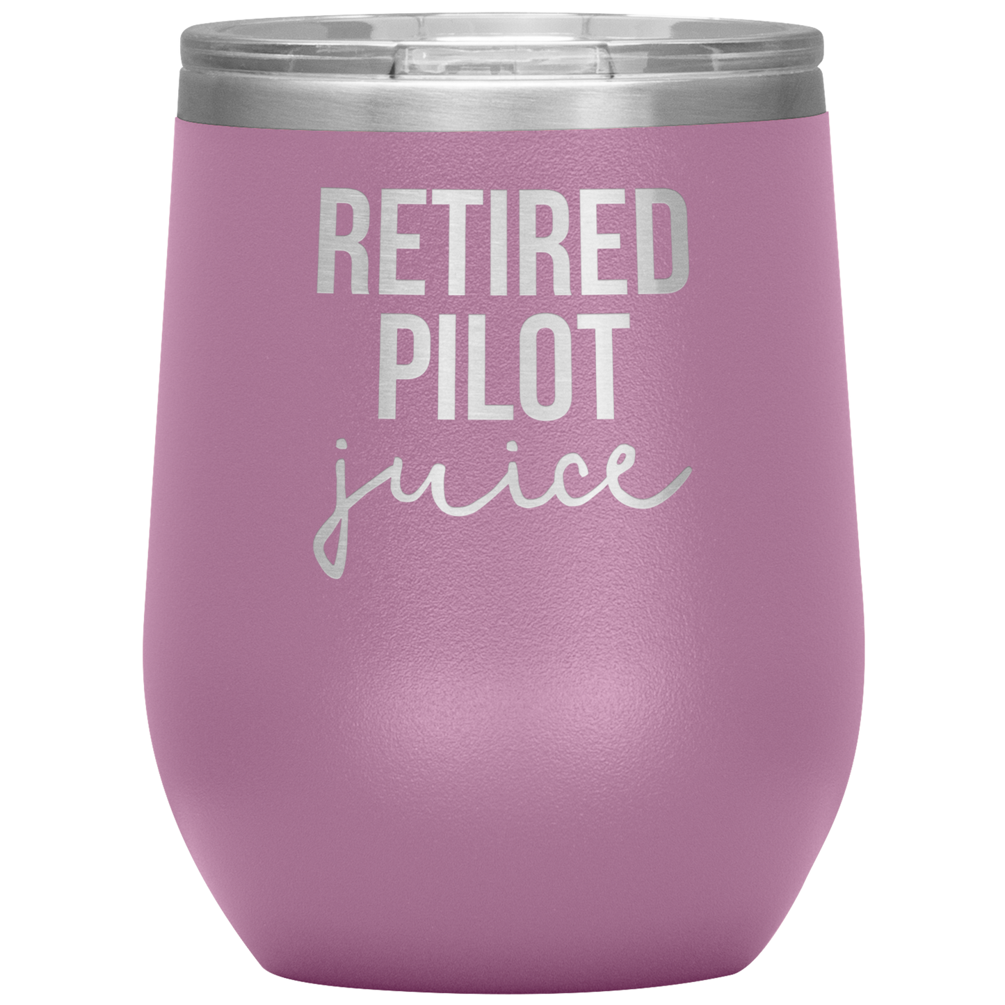 Retired Pilot Retirement Tumbler, Retired Pilot Retirement Gifts, Travel Wine Cup, Birthday Gifts for Men and Women