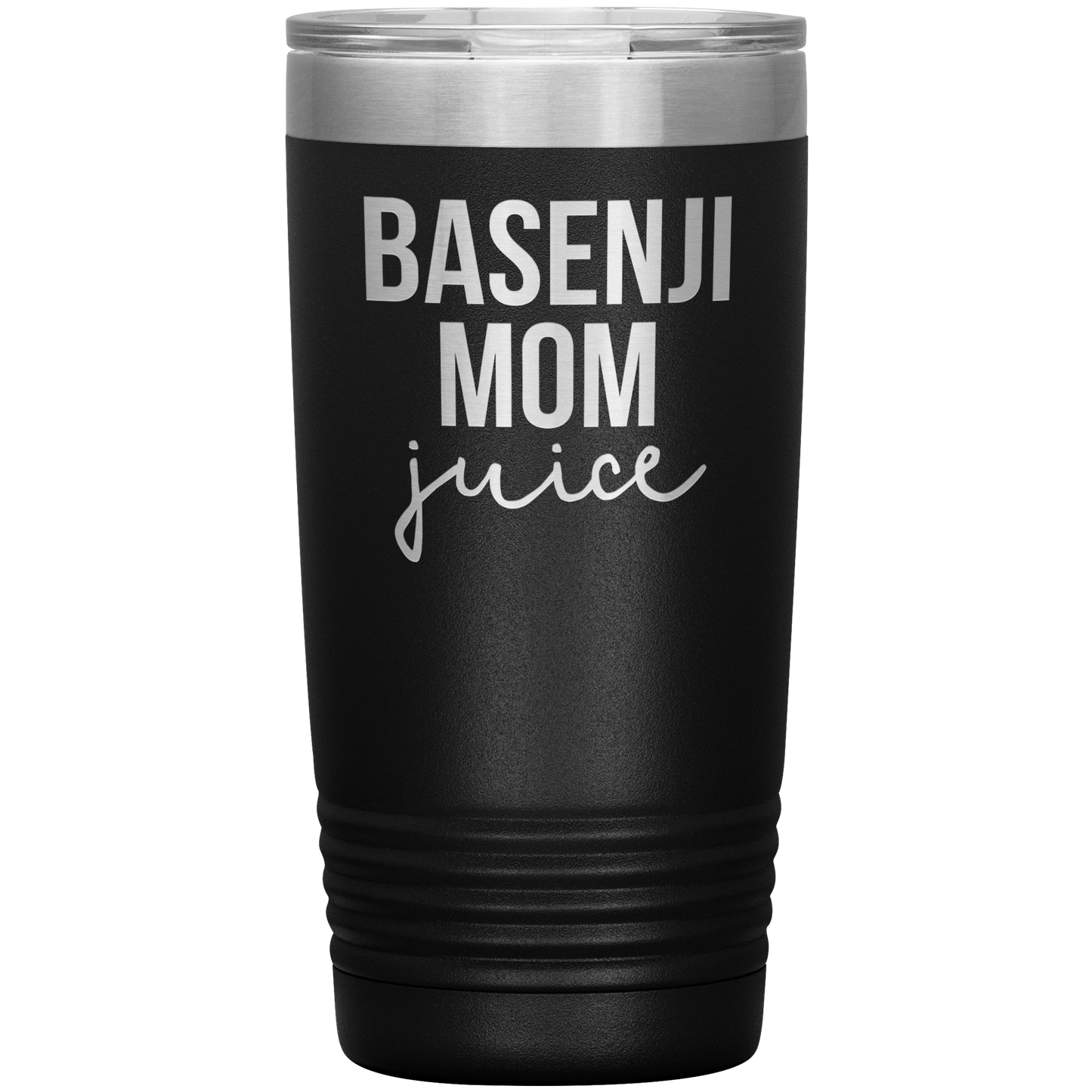 Basenji Mom Tumbler, Funny Travel Coffee Mug, Birthday Gifts for Men and Women