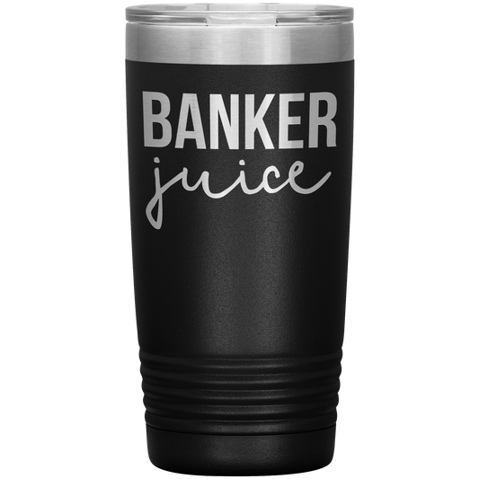 Banker Tumbler, Banker Gifts, Travel Coffee Mug, Birthday Gifts for Men and Women