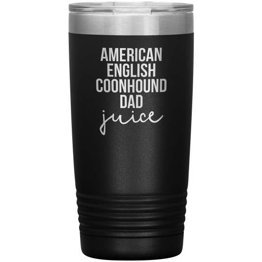 American English Coonhound Dad Tumbler, Funny Travel Coffee Mug, Birthday Gifts for Men and Women