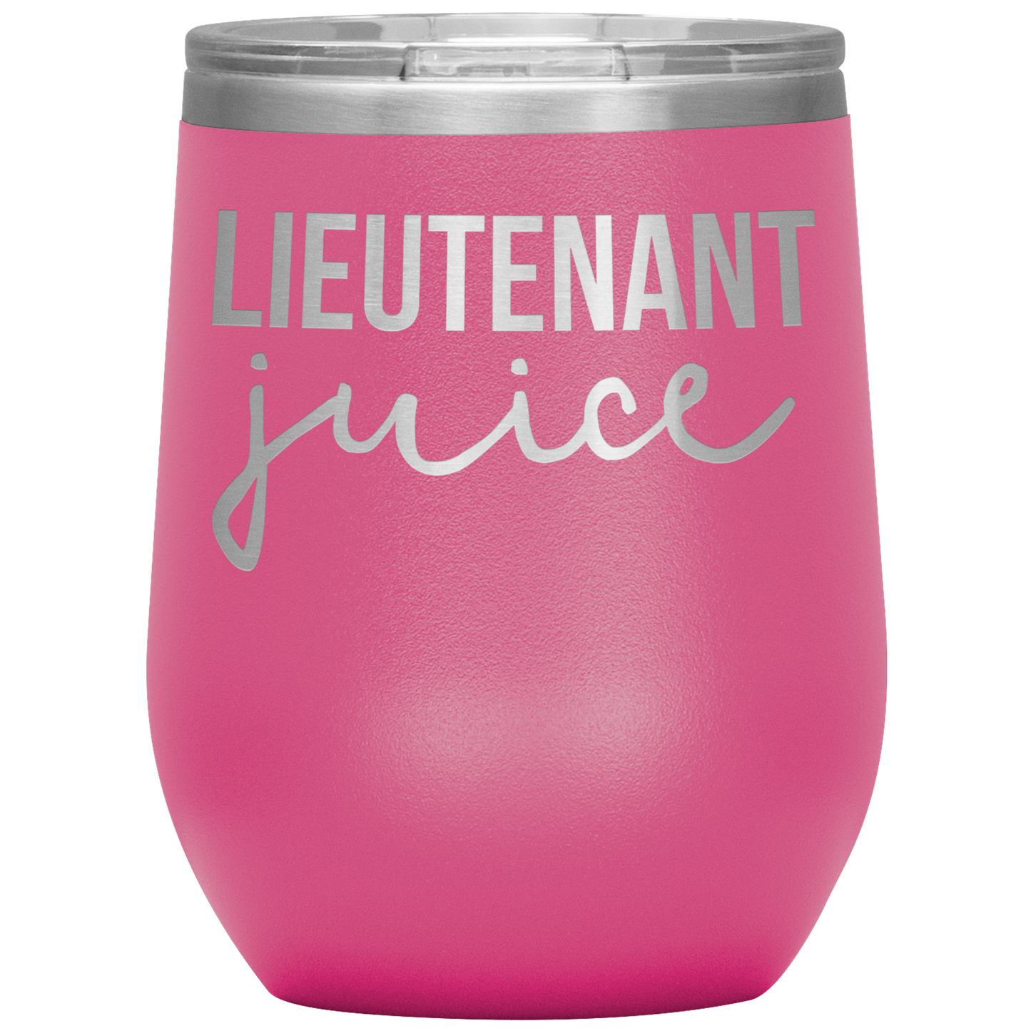 Lieutenant Wine Tumbler, Lieutenant Gifts, Travel Wine Cup, Birthday Gifts for Men and Women