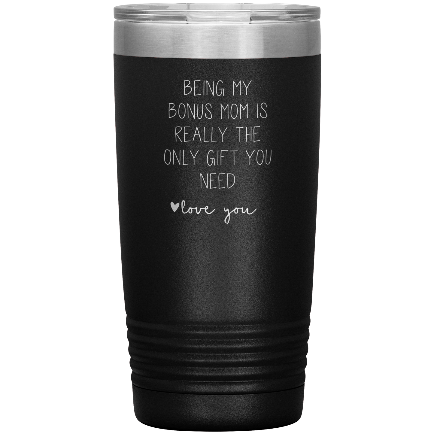 Bonus Mom Tumbler, Bonus Mom Gifts, Travel Coffee Mug, Birthday Gifts for Men and Women