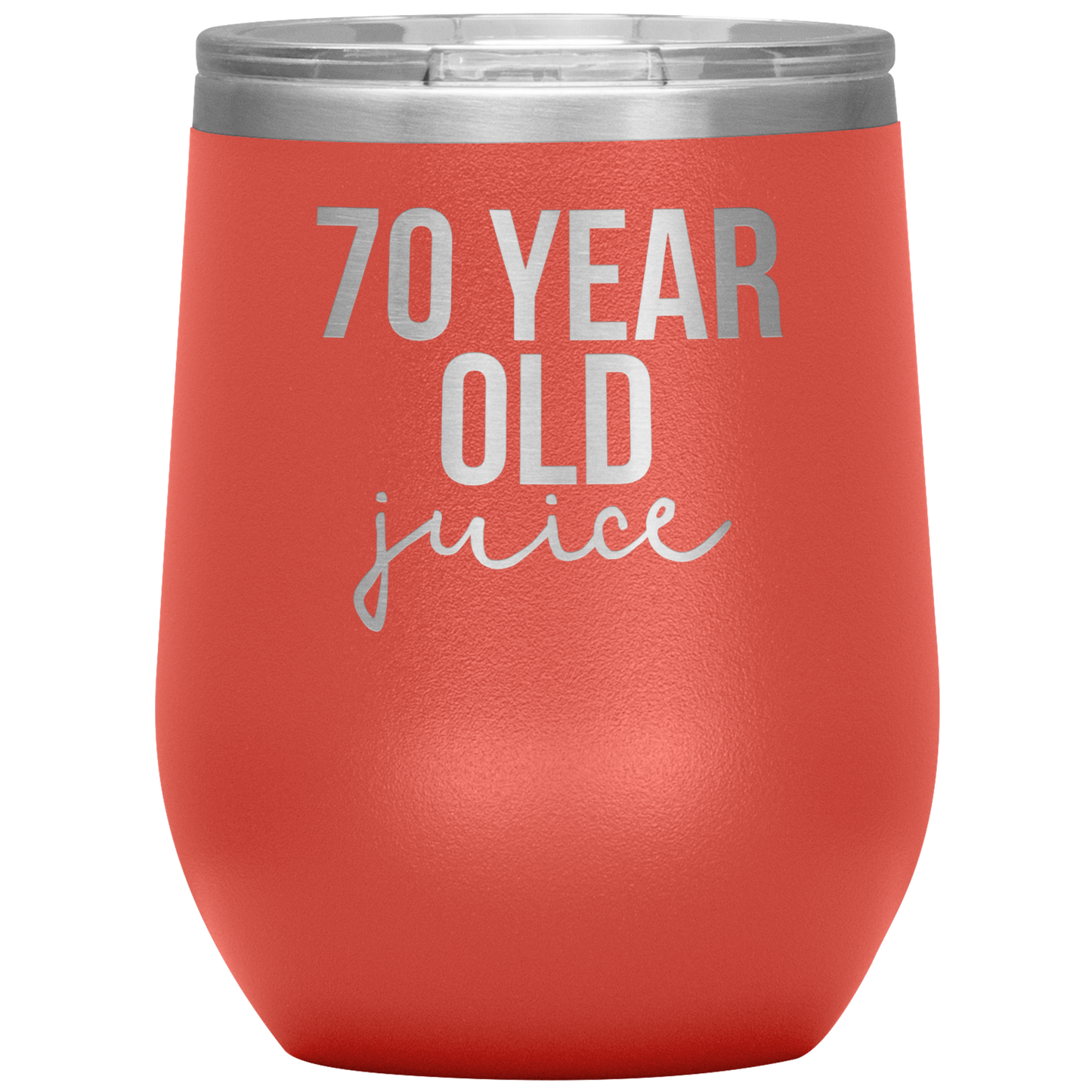 70th Birthday Gifts, 70th Birthday Wine Cup, 70 Year Old Birthday Wine Tumbler, Birthday Gifts for Men and Women