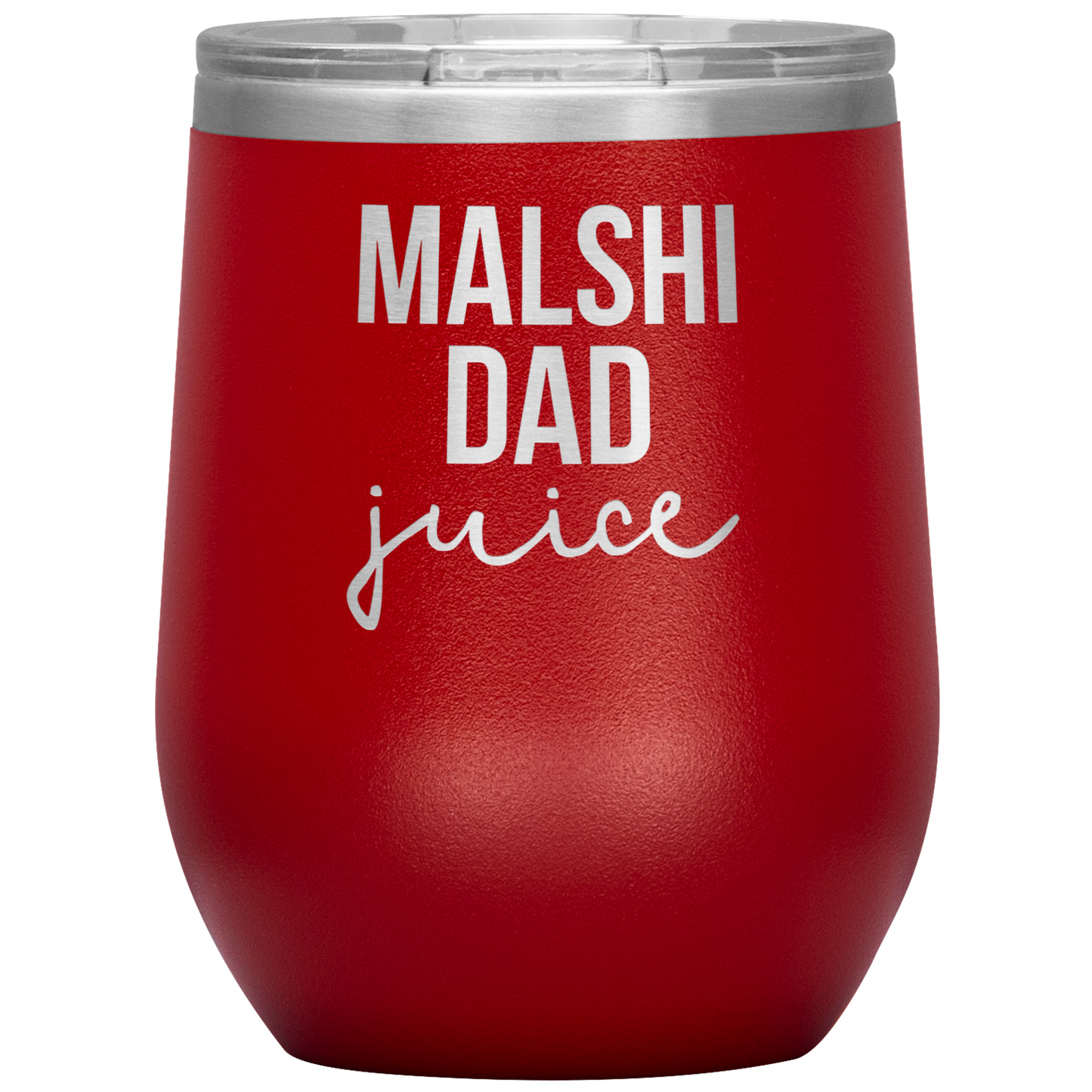 Malshi Dad Wine Tumbler, Malshi Dad Gifts, Travel Wine Cup, Birthday Gifts for Men and Women